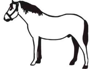  Horse Simple_ C U 1 Decal Proportional
