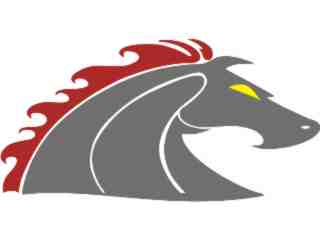  Horse Stang Side_ G D 1 Decal Proportional