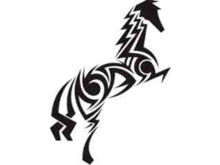  Horse Up Tribal_ 1 3 5 Decal Proportional