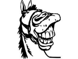  Horse Yee Haw Decal Proportional