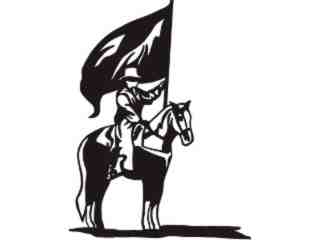  Horseman With Flag_ C U 1 Decal Proportional