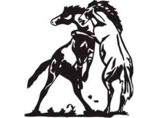  Horses Together_ C U 1 Decal Proportional