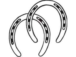  Horseshoes_ C U 1 Decal Proportional