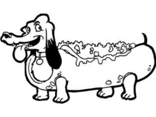  Hotdog Dog_ G D G Decal Proportional