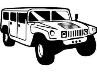  Hummer Vehicle Decal Proportional