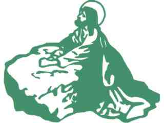  Jesus Moon Decal Proportional