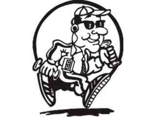  Jog Exercise Decal Proportional