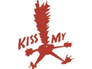  Kiss My Cat Decal Proportional