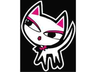  Kitty Cat Cute_ C L 1_ I N V Decal Proportional