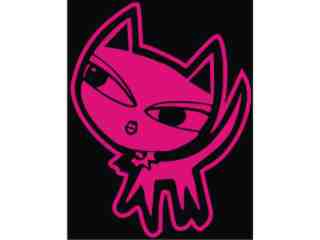  Kitty Cat Cute_ I N V Decal Proportional
