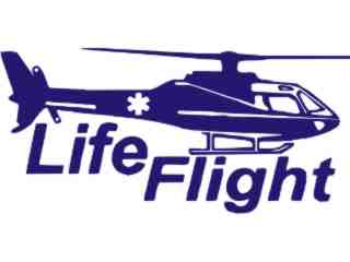  Life Flight Medical Decal Proportional
