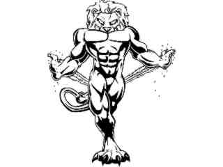  Lion Claw Wall_ M B 1 Decal Proportional