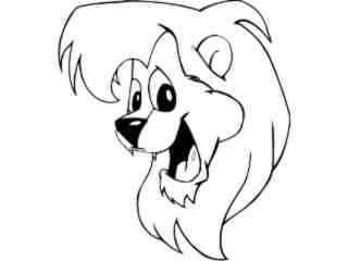  Lion Happy_ M B 1 Decal Proportional