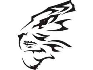  Lion Head Tribal_ 1 4 6 Decal Proportional