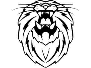  Lion Head_ M B 1 Decal Proportional