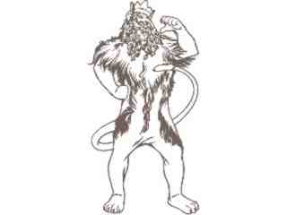  Lion Wizardof O Z Decal Proportional