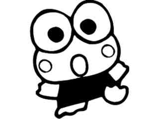  Little Frog Boy Decal Proportional