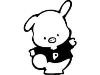  Little Piggy Decal Proportional