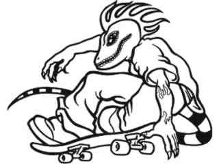  Lizard Skater Decal Proportional