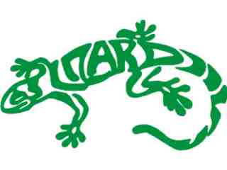  Lizard Word Decal Proportional