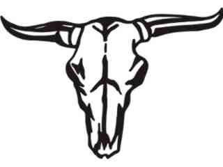  Longhorns Cow_ M M 1 Decal Proportional
