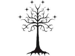  Lord Of The Rings Tree Life Decal Proportional