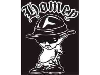  Lowrider Man Homey_ I N V Decal Proportional
