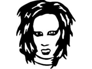  Marilyn Manson Decal Proportional