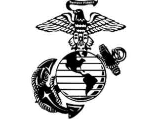  Marines Globe Anchor_ D T L Decal Proportional