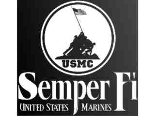  Marines Semper Fi_ D T L_ I N V Decal Proportional