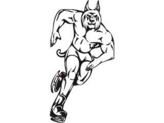  Mascots Sports In Action_ 0 0 1 Decal Proportional