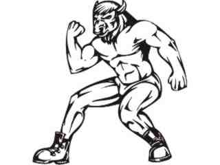  Mascots Sports In Action_ 0 1 8 Decal Proportional