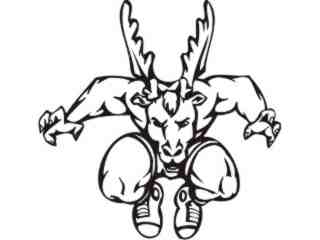  Mascots Sports In Action_ 0 2 7 Decal Proportional