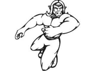  Mascots Sports In Action_ 0 2 9 Decal Proportional