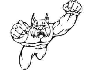  Mascots Sports In Action_ 0 3 4 Decal Proportional