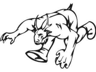  Mascots Sports In Action_ 0 4 0 Decal Proportional