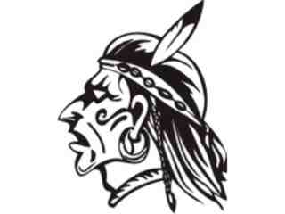  Mascots_ Brave Indian_ 0 4 7_ X C C Decal Proportional