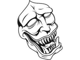  Mask Evil Teeth Decal Proportional
