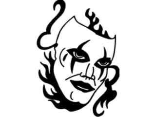  Mask Tattoo Decal Proportional