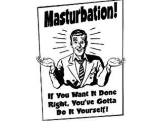  Masturbation Yourself Decal Proportional