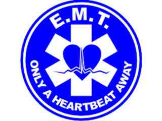  Medical_ E M T_heartbeat Decal Proportional