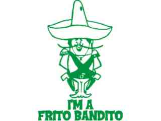  Mexican Frito Bandito Decal Proportional