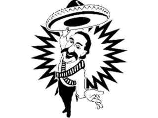  Mexican Rancher D R_ P A 1 Decal Proportional