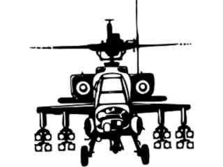  Military Chopper Decal Proportional