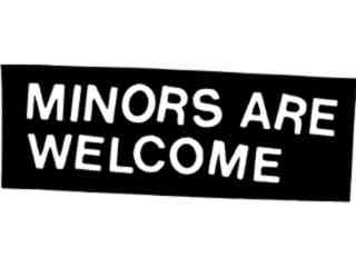  Minors Welcome Decal Proportional