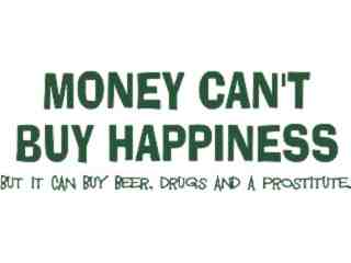  Money Happiness Decal Proportional