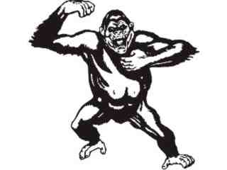  Monkey Ape Pound Decal Proportional