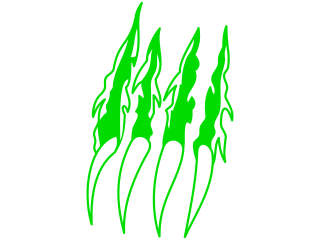  Monster Claw Decal Proportional