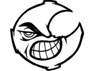  Moon Evil Decal Proportional