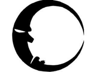  Moon Man Go Tee Decal Proportional